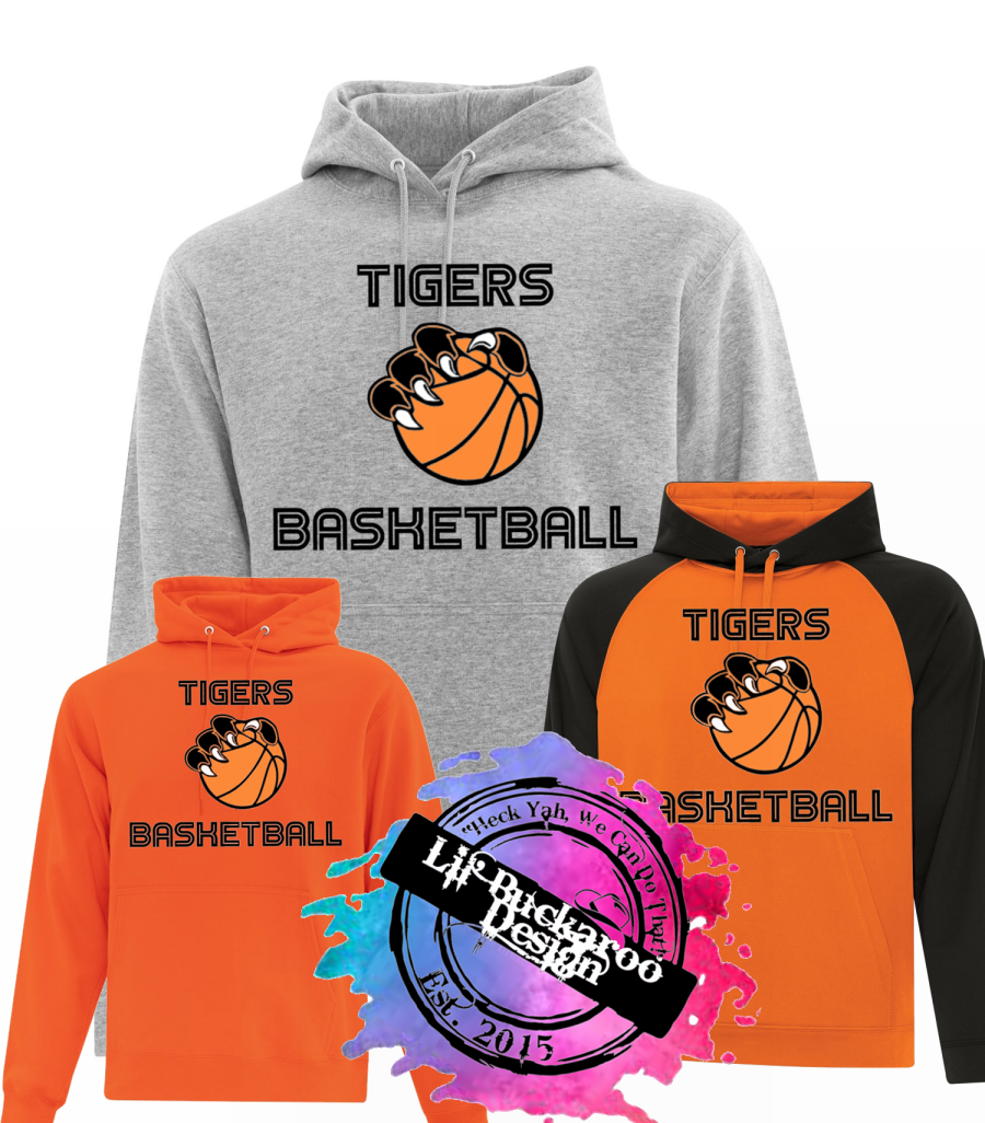 Tigers Basketball Hoodies Lil' Buckaroo Design