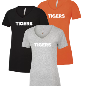 BACK TO SCHOOL - TEES - TIGERS - LADIES FIT V NECK