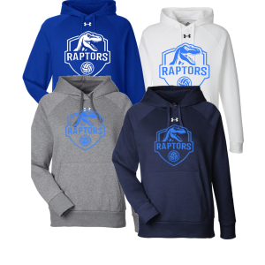 HOODIE - Raptors - UNDER ARMOUR RIVAL FLEECE- LADIES FIT