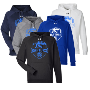 HOODIE - Raptors - UNDER ARMOUR RIVAL FLEECE - UNISEX FIT